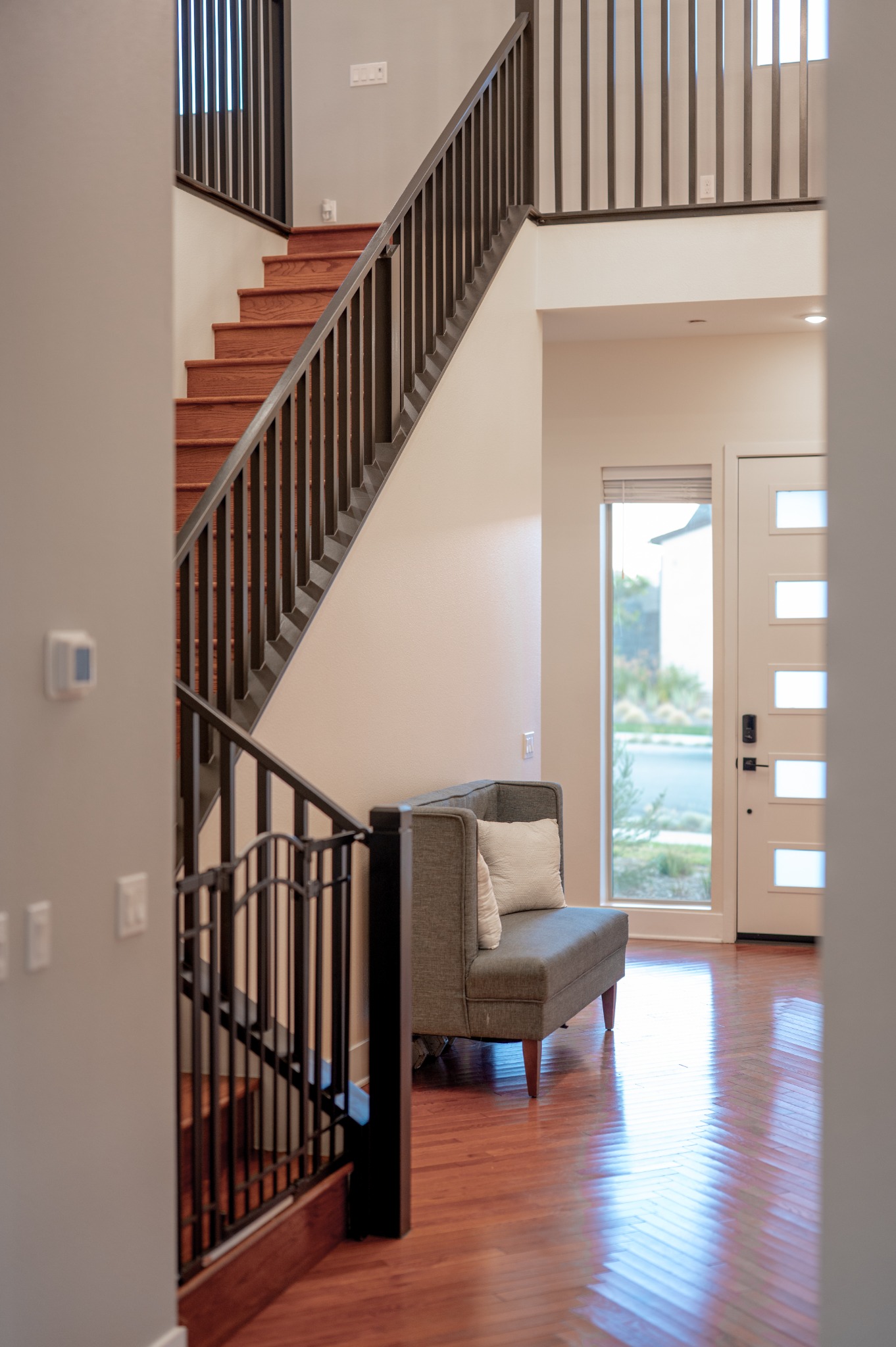 Butterfly Drive staircase and entry